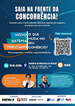 Empreendedores de Petrolina terão orientação sobre os impactos da Reforma Tributária; inscrições terminam nesta semana